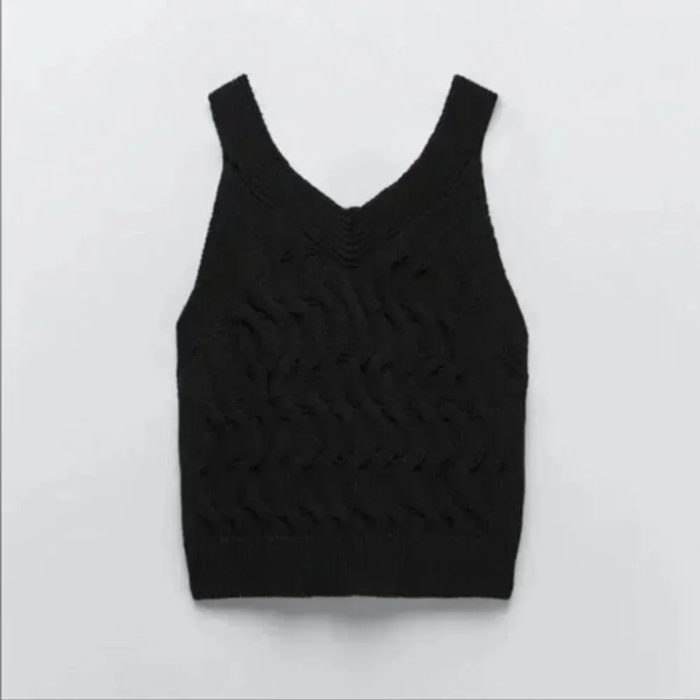Zara Cable Knit Vest M - Picture 7 of 10